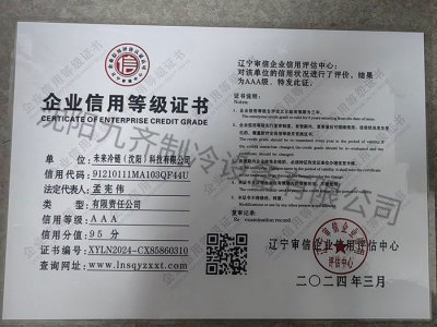 企业信用等级证书